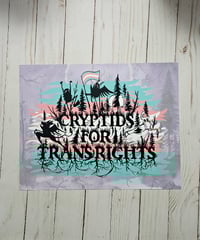 Cryptids for Trans Rights - 11x14 Print