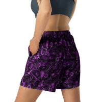 Image 4 of Violet Night Camo Unisex Athletic Shorts