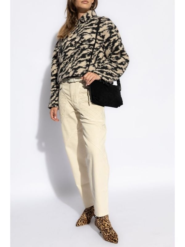 Image of ISABEL MARANT ETOILE ZEBRA PRINT JACKET