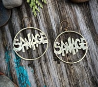 Image 1 of “Savage” hoops 