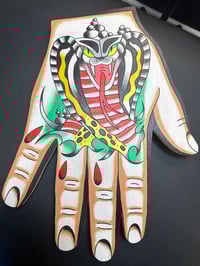 SNAKE HAND PAINTING WOODCUTOUT 