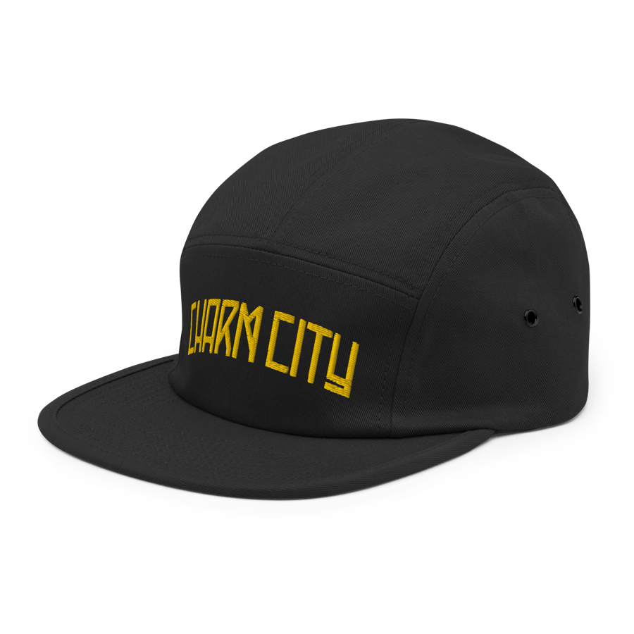 Image of Charm City Baltimore Memorial Stadium Five Panel Hat  (Black)