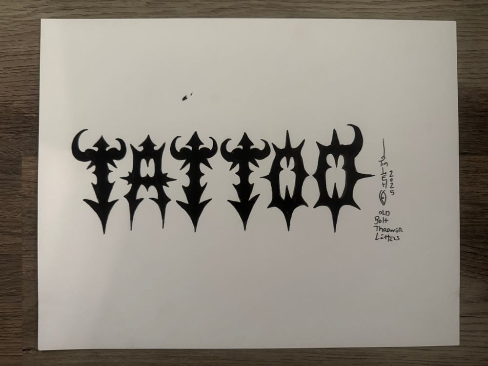 Image of Tim Lehi “Tattoo Shirt Art” Original Art