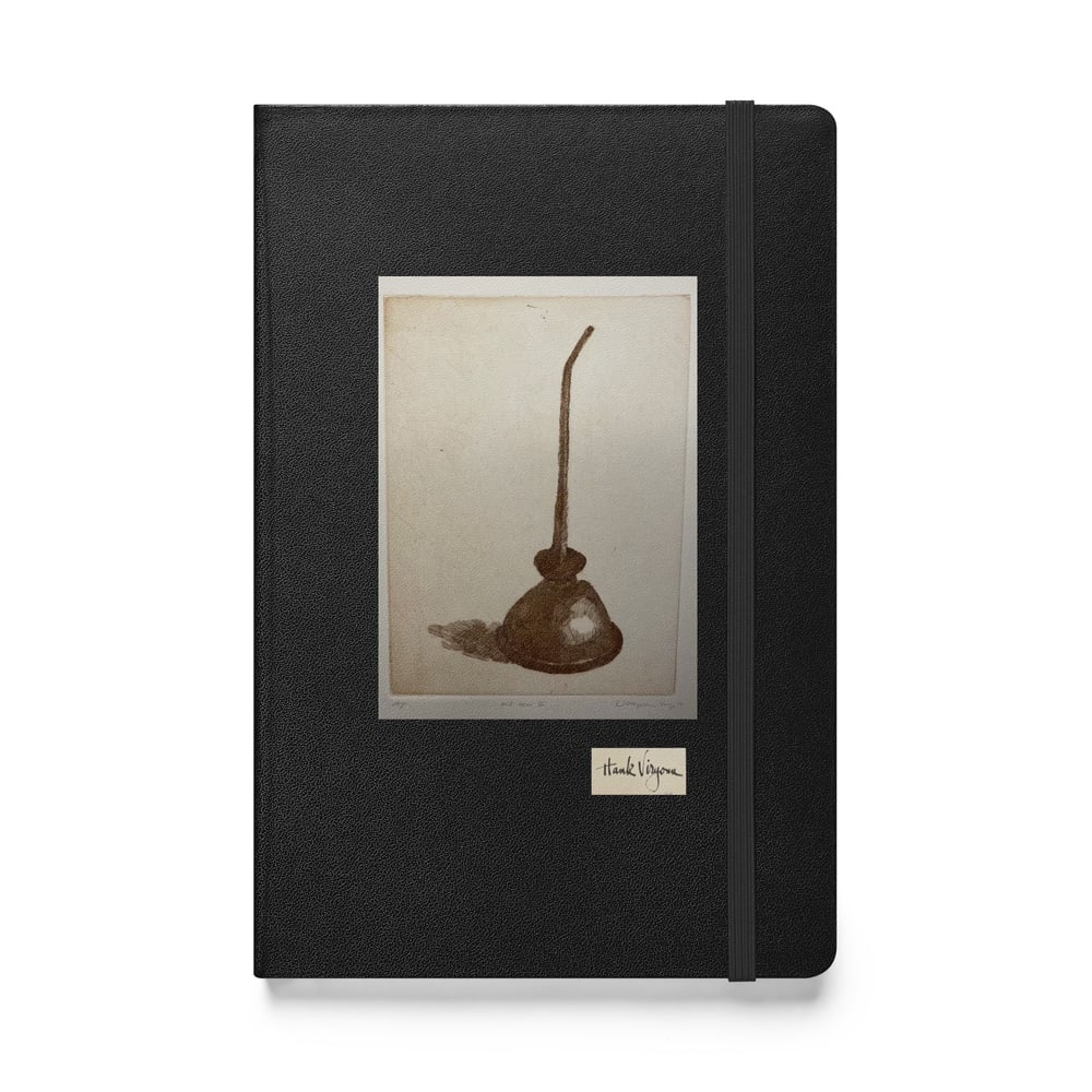 Oil Can Etching, 1973 Virgona Hardcover bound notebook