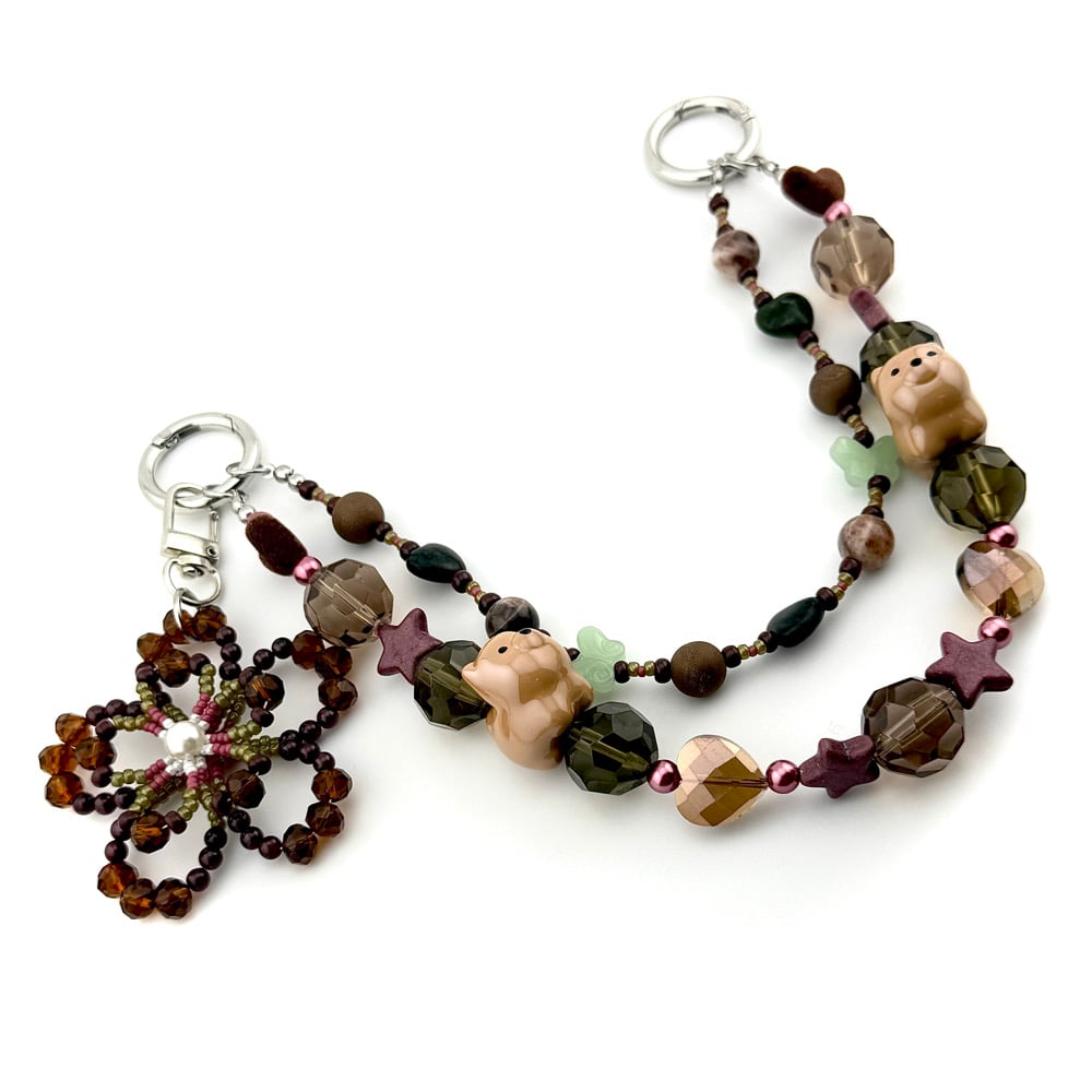 Image of Fawning Crystal Blossom Bag Chain