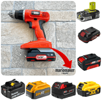 Image 1 of Black & Decker 18v Nicd & Ni-MH Adapter To Parkside X20 Battery