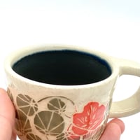 Image 4 of three flowered nasturtium mug