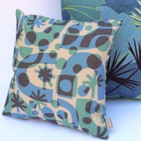 Image 1 of Small Miro Cushion - blues