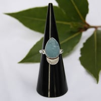 Image 3 of Rough Aquamarine Ring