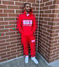 Image 1 of God My Big Homie Embroidered Jogging Suit