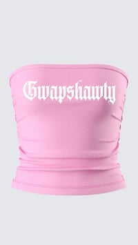 Gwapshawty Pink Tube Top (ATP Font) 