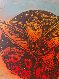 Image 4 of The Night Was Just Hummin' on Salvaged Metal