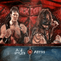 Image 1 of Print - Aj Styles V. Abyss, Lockdown ‘05