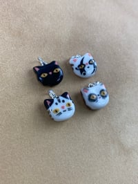 Image 7 of Tiny Kitty Charms - Platinum Lustre