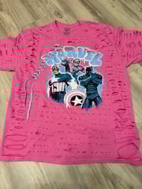Xlarge marvel pink lace destroyed 