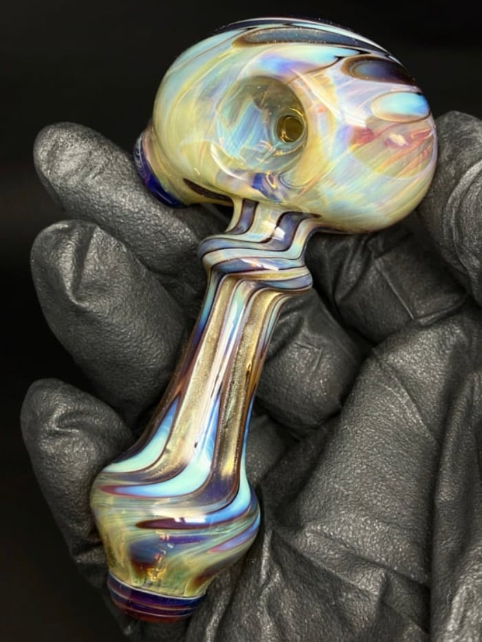 Blue Amber Purple Chrome Top