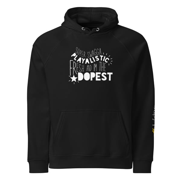 Image of Dopest Adult Unisex eco raglan hoodie