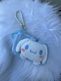 Image 1 of Blue key chain coin bag 