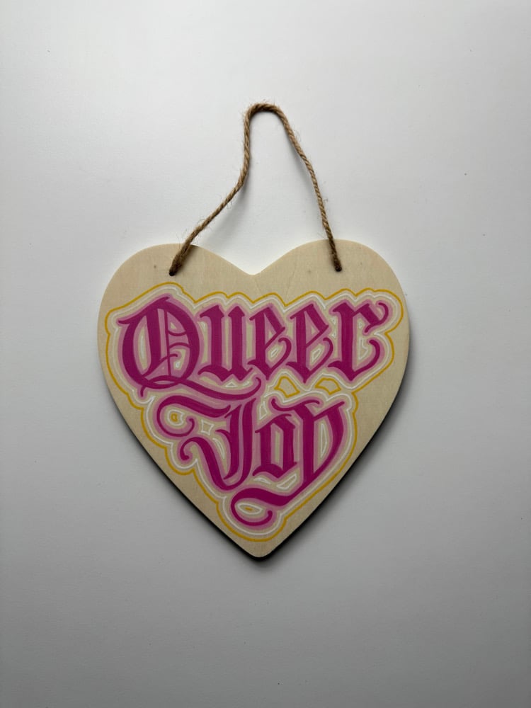 Image of Queer Joy - hand painted plaque