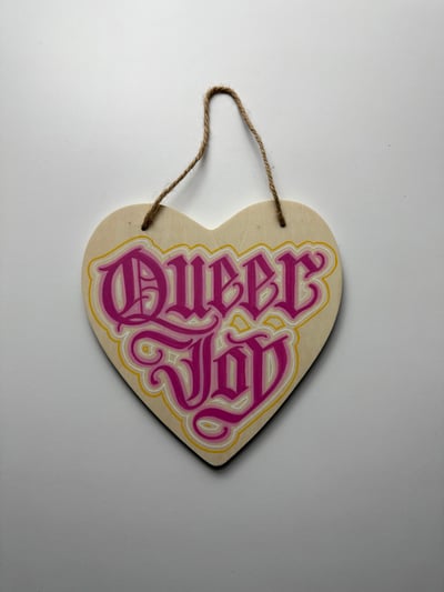 Image of Queer Joy - hand painted plaque