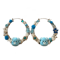 Blue CareBear Earrings