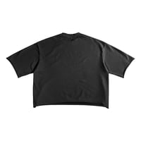 Image 2 of Black Scrambled Porn French Terry Tee