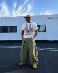 Image 1 of AFY Chrome & Flame White Graphic T-Shirt