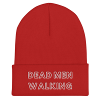 Image 5 of Dead Men Walking Font Logo Cuffed Beanie