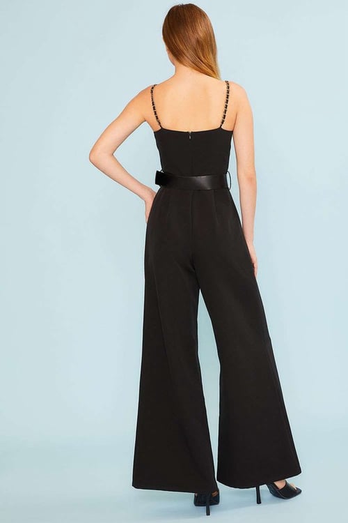 Image of Chain Trim Jumpsuit 