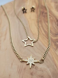 Image 4 of Double star necklace set
