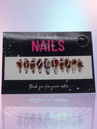 Image 1 of Forbidden Desire - Handmade Press On Nails (Medium)