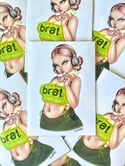 "brat" mini print 💚