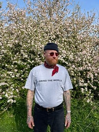 Image 1 of MarieJade X Buddy MFG Grind The World Tee - Grey