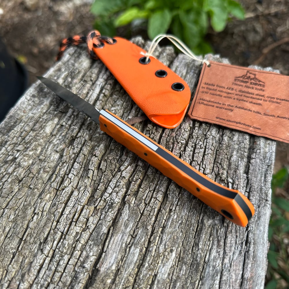 Image of 70mm neck knife G10 AEB-L