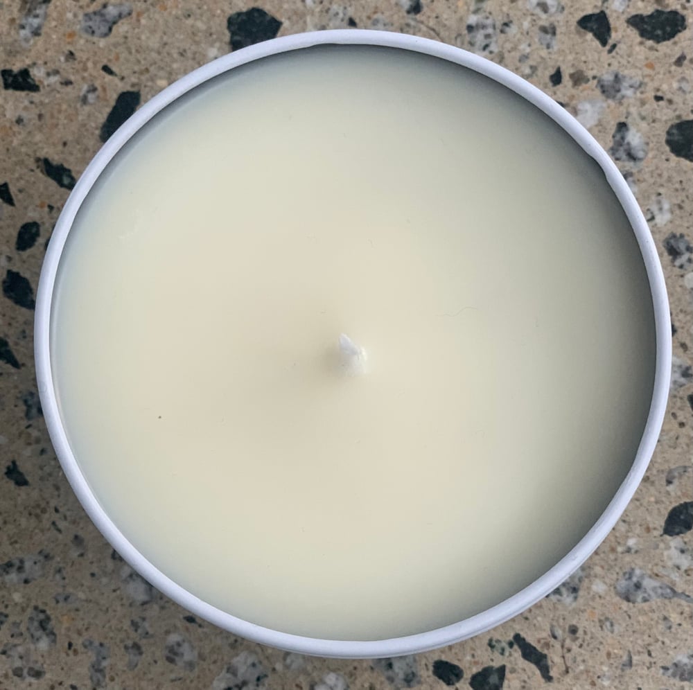 Image of Merry Christmas Tin Soy Candle (Hunter Green Label)