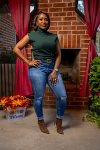 Image 2 of High Neck Sleeveless Top