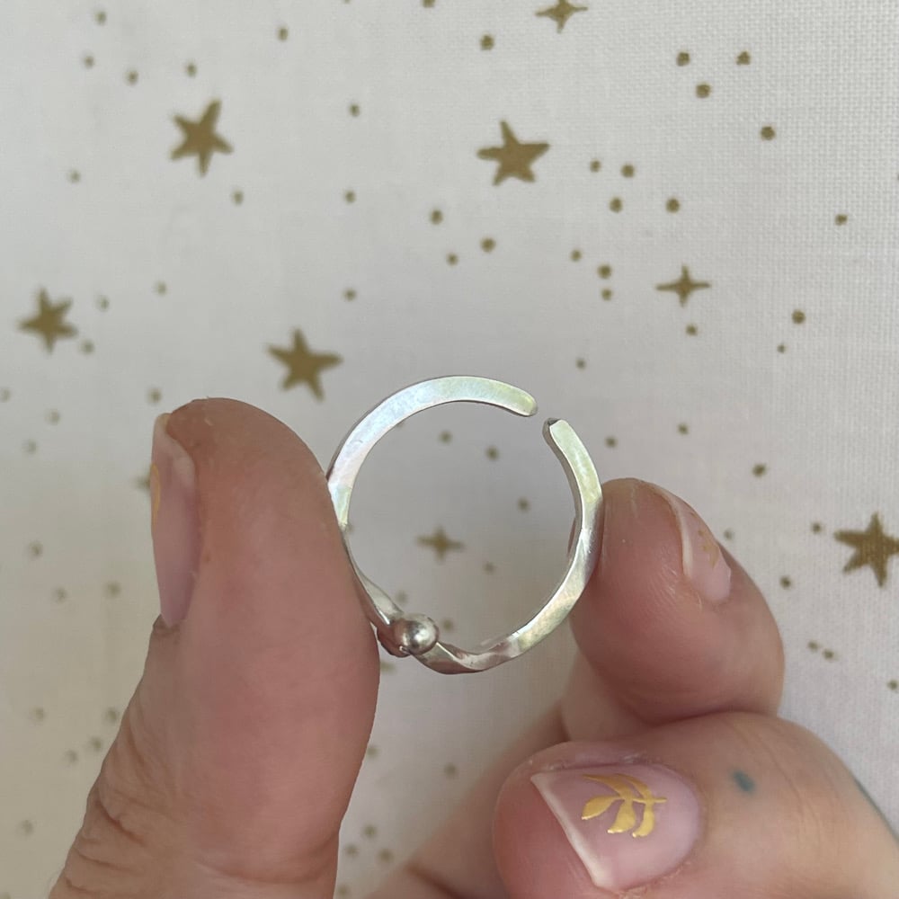 Image of blue wave ring