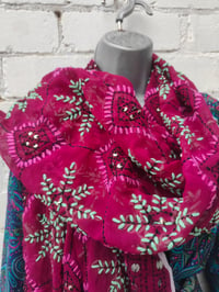 Image 6 of Thassos scarf - Purple Dark 