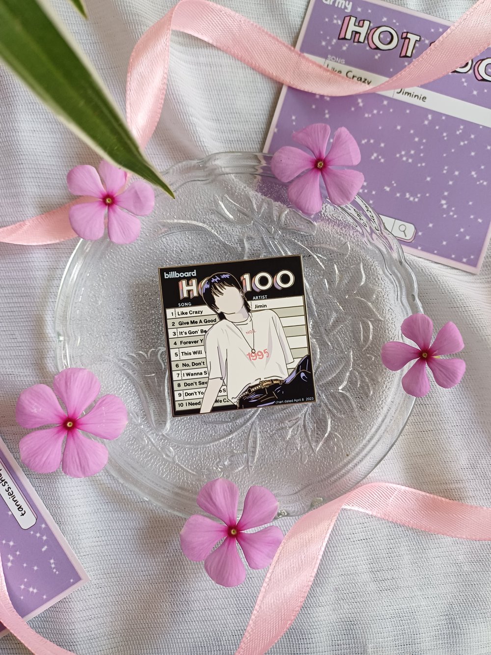 Image of Jimin Hot 100 Enamel Pin