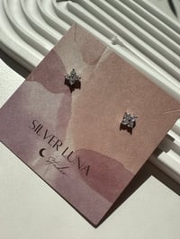 Image 4 of Little Flower earring 小花锆石耳钉