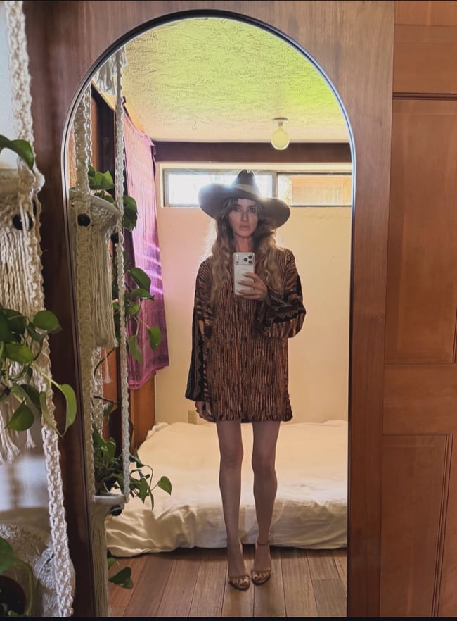 early 70s men's tunic sweater women's mini dress knit