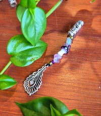 Peacock Dangle Bead with Fluorite 