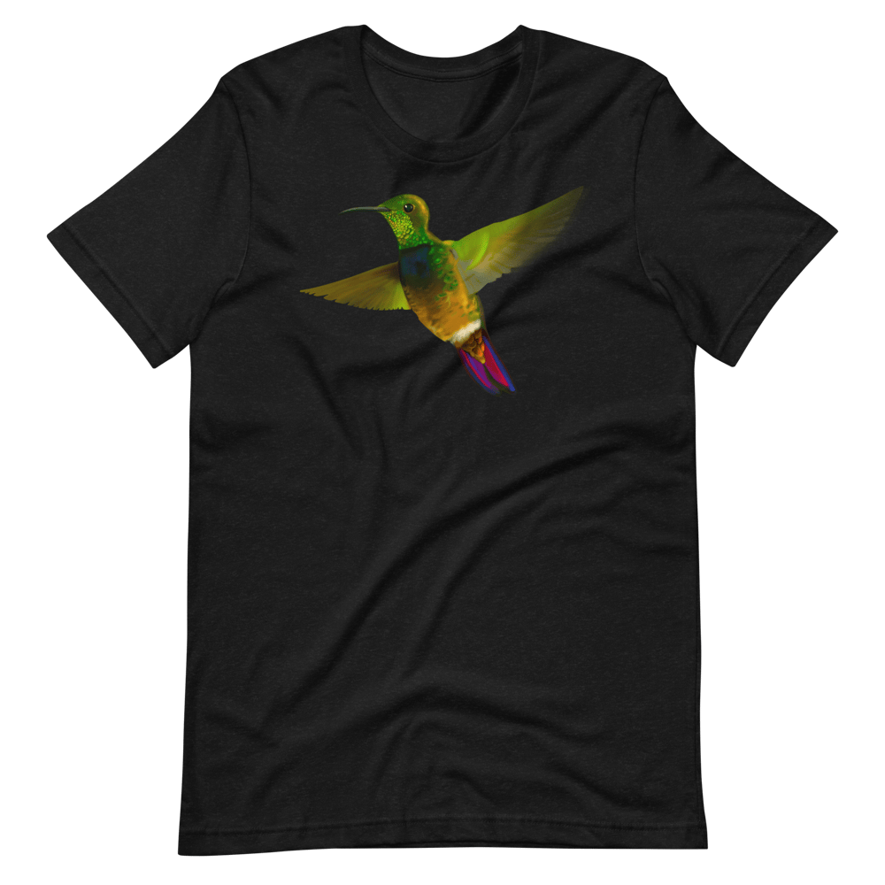 Colibrí Dorado de Puerto Rico | Puerto Rican Mango Hummingbird Unisex T-Shirt