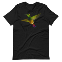 Image 4 of Colibrí Dorado de Puerto Rico | Puerto Rican Mango Hummingbird Unisex T-Shirt