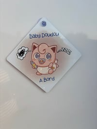 Image 2 of 💛 Plaques “Baby à Bord” – Modèles Baby Pika & Baby Doudou