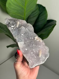 Image 2 of XL SELF STANDING COTTON CANDY APOPHYLITE CUT BASE WITH STILBITE -INDIA- D