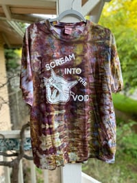 Image 1 of XL Scream Into The Void Tie Dye Shirt D10
