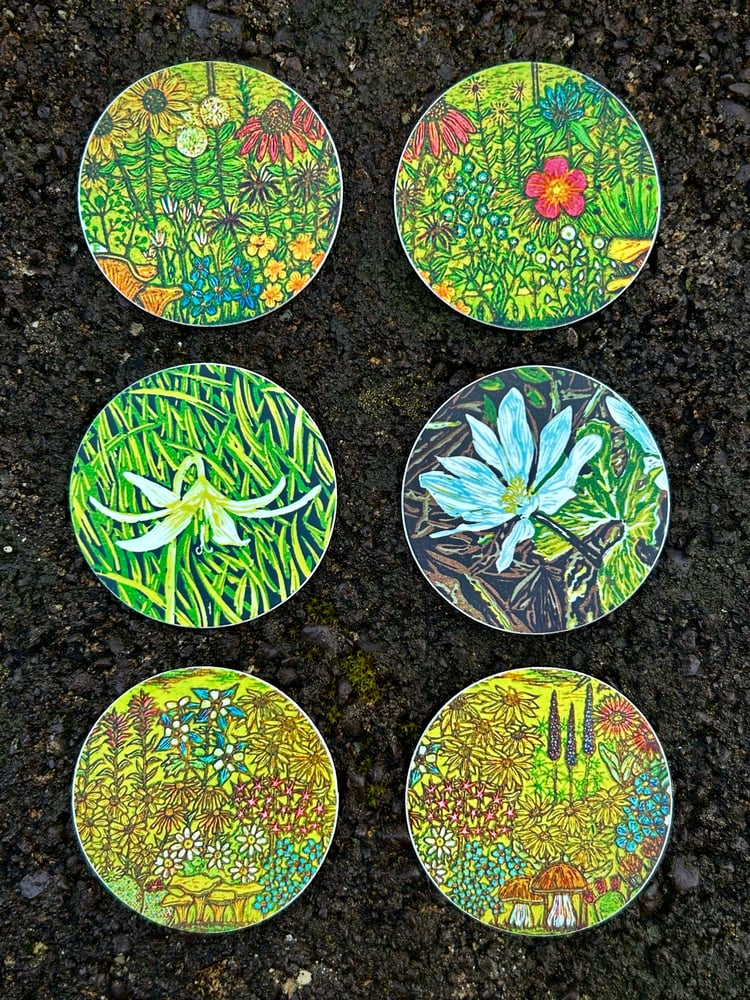 Image of Spring flowers sticker pack