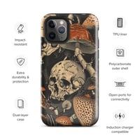 Image 4 of Goblincore Skull and Mushroom Grunge/Punk Tough Case for iPhone®