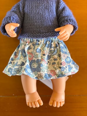 Image of Liberty Skirt To Suit 38cm Miniland Doll - Betsy B